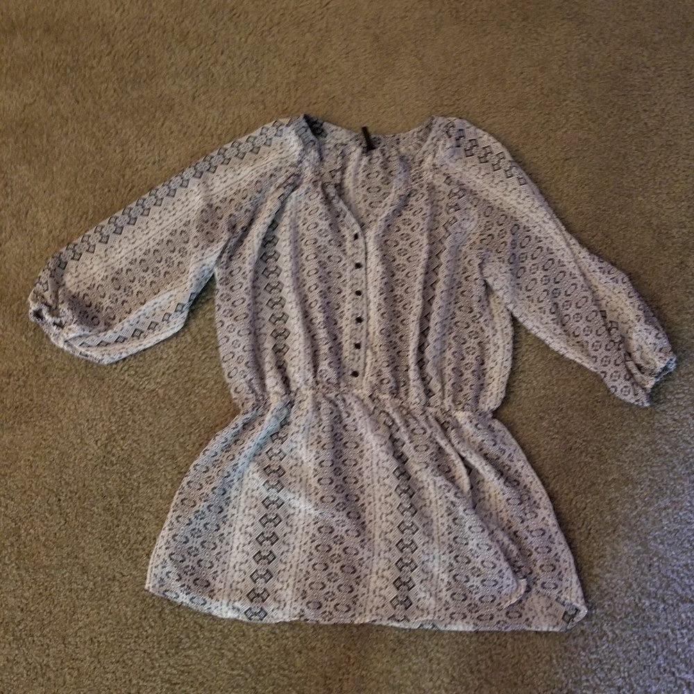 Snakeskin print flowy shirt